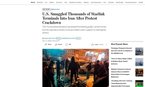 USA potajemnie przemyciły do Iranu 6 tysięcy terminali Starlink, by wesprzeć protesty