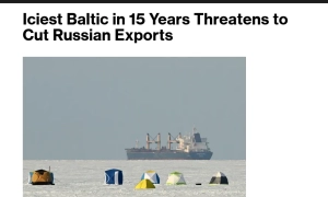 Bałtyk dosłownie zamroził eksport rosyjskiej ropy – Bloomberg