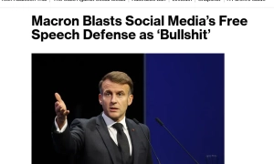 Макрон назвав нісенітницею свободу слова в мережах без прозорих правил
