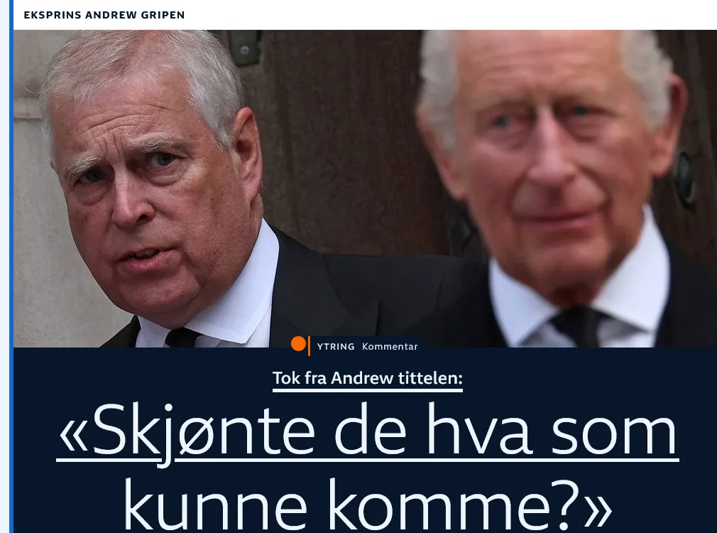 Експринц Ендрю повернув Норвегії орден Святого Олафа на тлі арешту