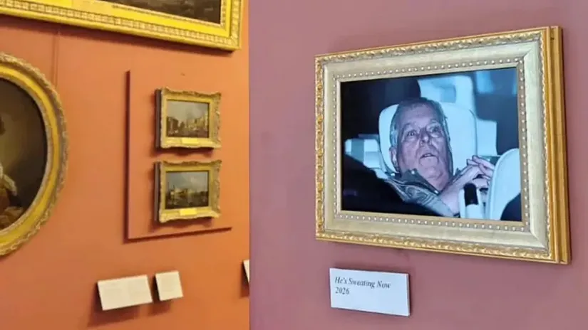 У Луврі активісти виставили фото арештованого принца Ендрю