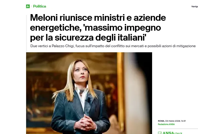 Через війну на Близькому Сході Мелоні провела дві екстрені наради