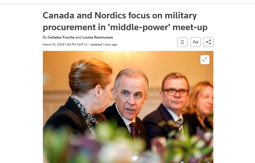Канада та країни Північної Європи посилюють оборонну співпрацю та підтримку України