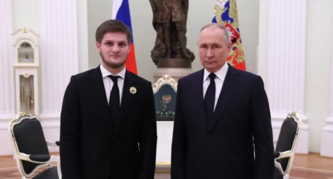 Putin thanked Kadyrov's 20-year-old son for his "many years of service"