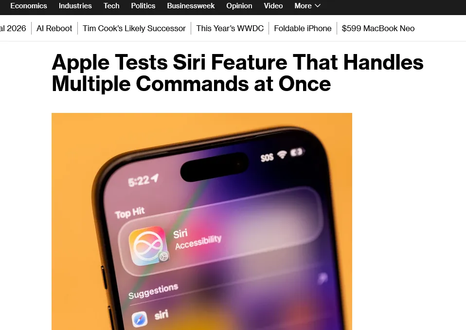 Apple готує масштабне оновлення Siri для iOS 27