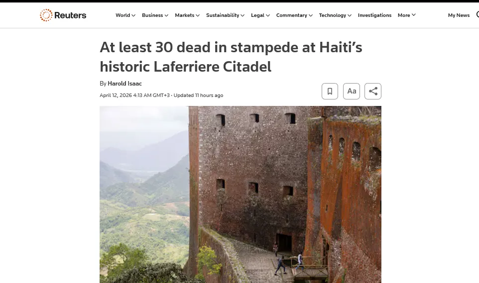 Трагедія на Гаїті: у тисняві в історичній цитаделі загинуло щонайменше 30 людей
