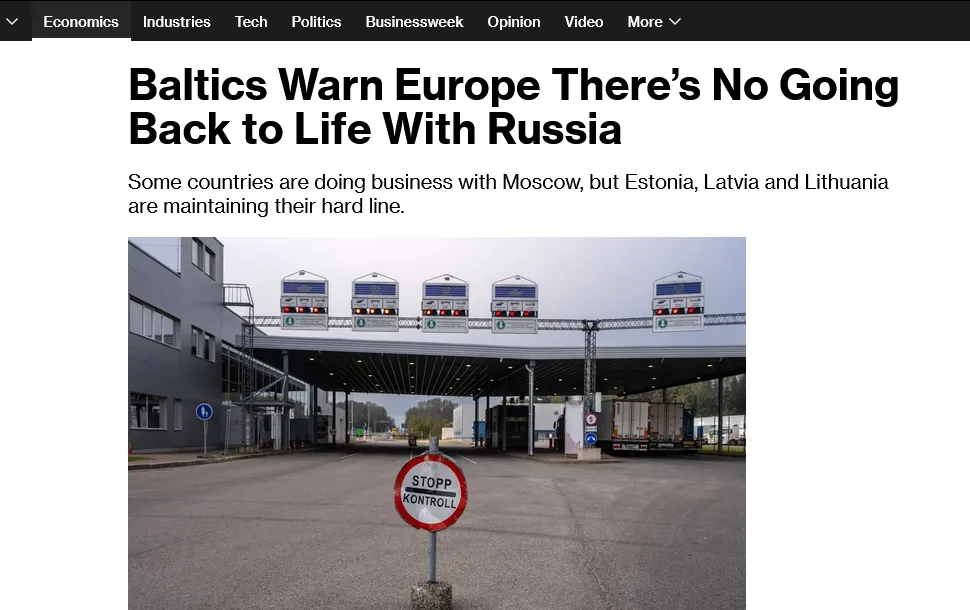 Країни Балтії остаточно розірвали економічні зв’язки з рф – Bloomberg