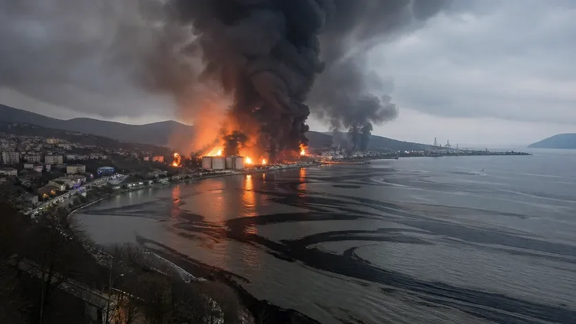 З’явилися нові супутникові знімки наслідків удару по Туапсе