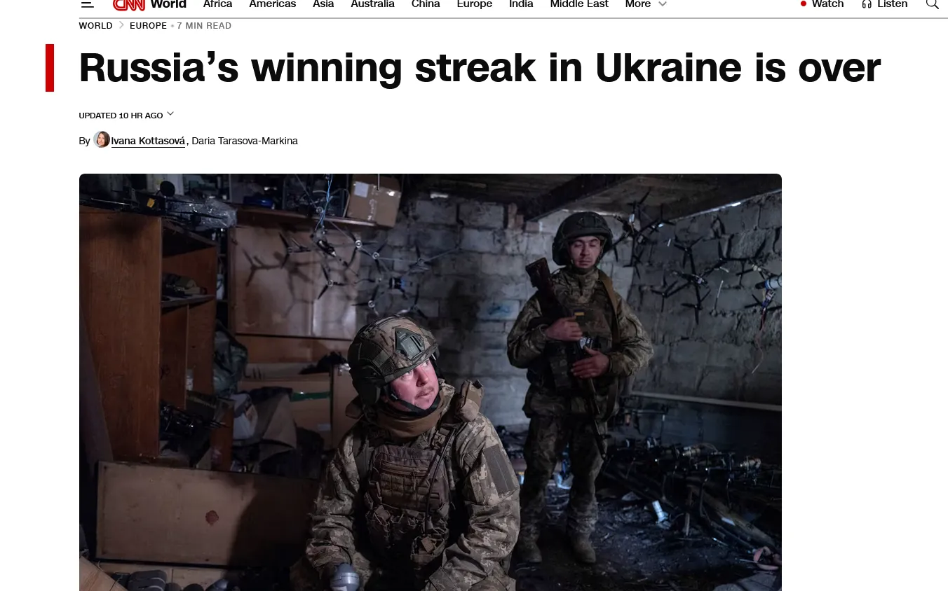 Україна перехопила ініціативу на фронті та звільняє території – CNN