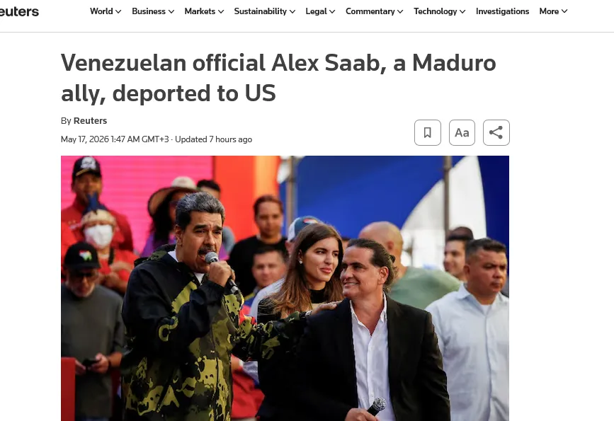 Венесуэла выдала США близкого соратника Мадуро для дачи показаний против него