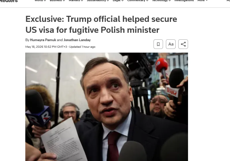 The U.S. State Department helped Poland's former justice minister flee Hungary