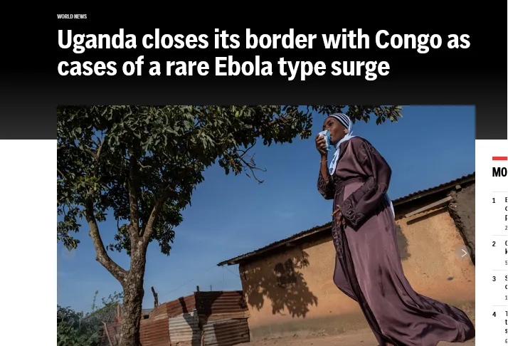 Uganda Closes Border with Congo Over Ebola – AP