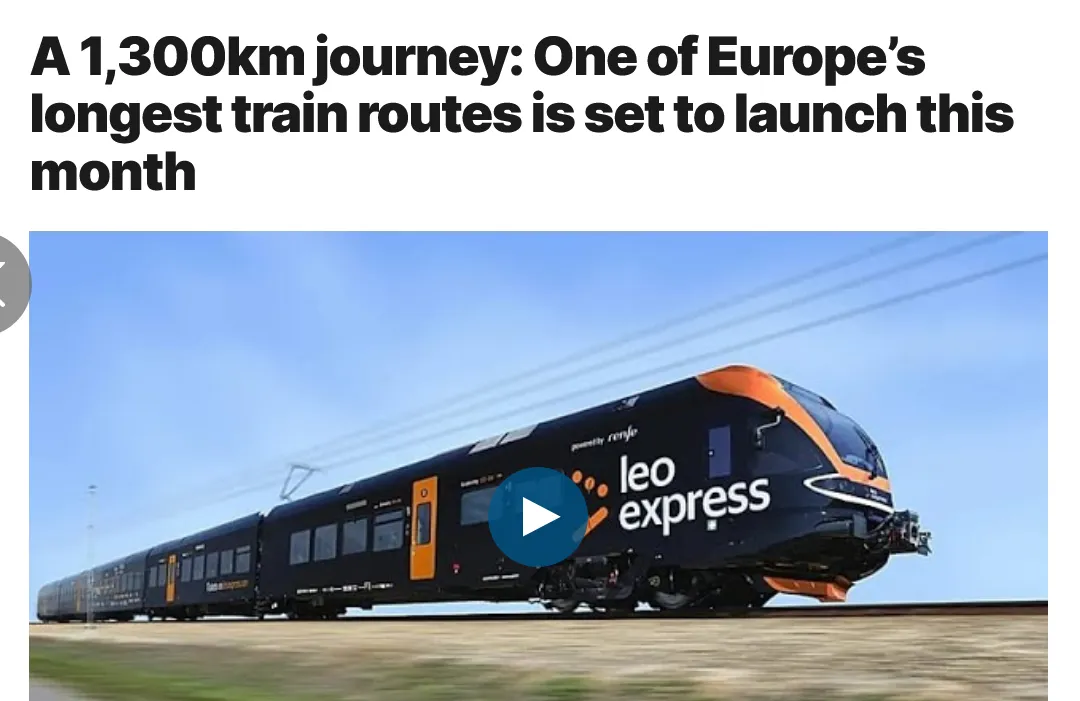 A Czech railway operator is launching a direct train service from Przemyśl to Frankfurt