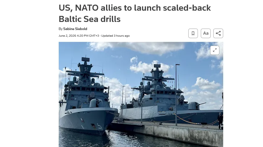 НАТО проведе навчання BALTOPS у Балтійському морі – Reuters