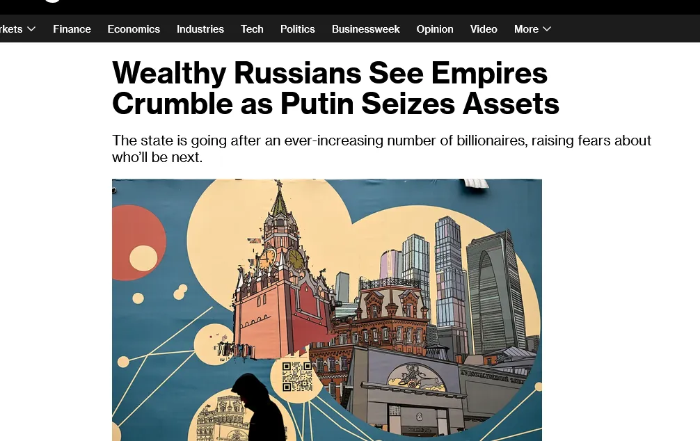 Russian billionaires are facing unprecedented pressure from the Kremlin – Bloomberg