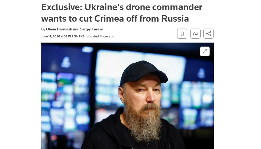Командувач СБС Мадяр розкрив Reuters стратегію з ізоляції Криму