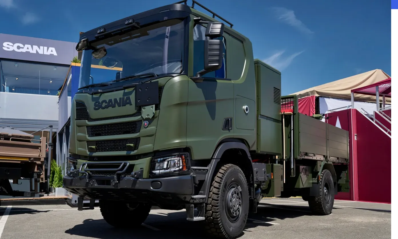 The Swedish Army has received its first Scania hybrid military truck for testing