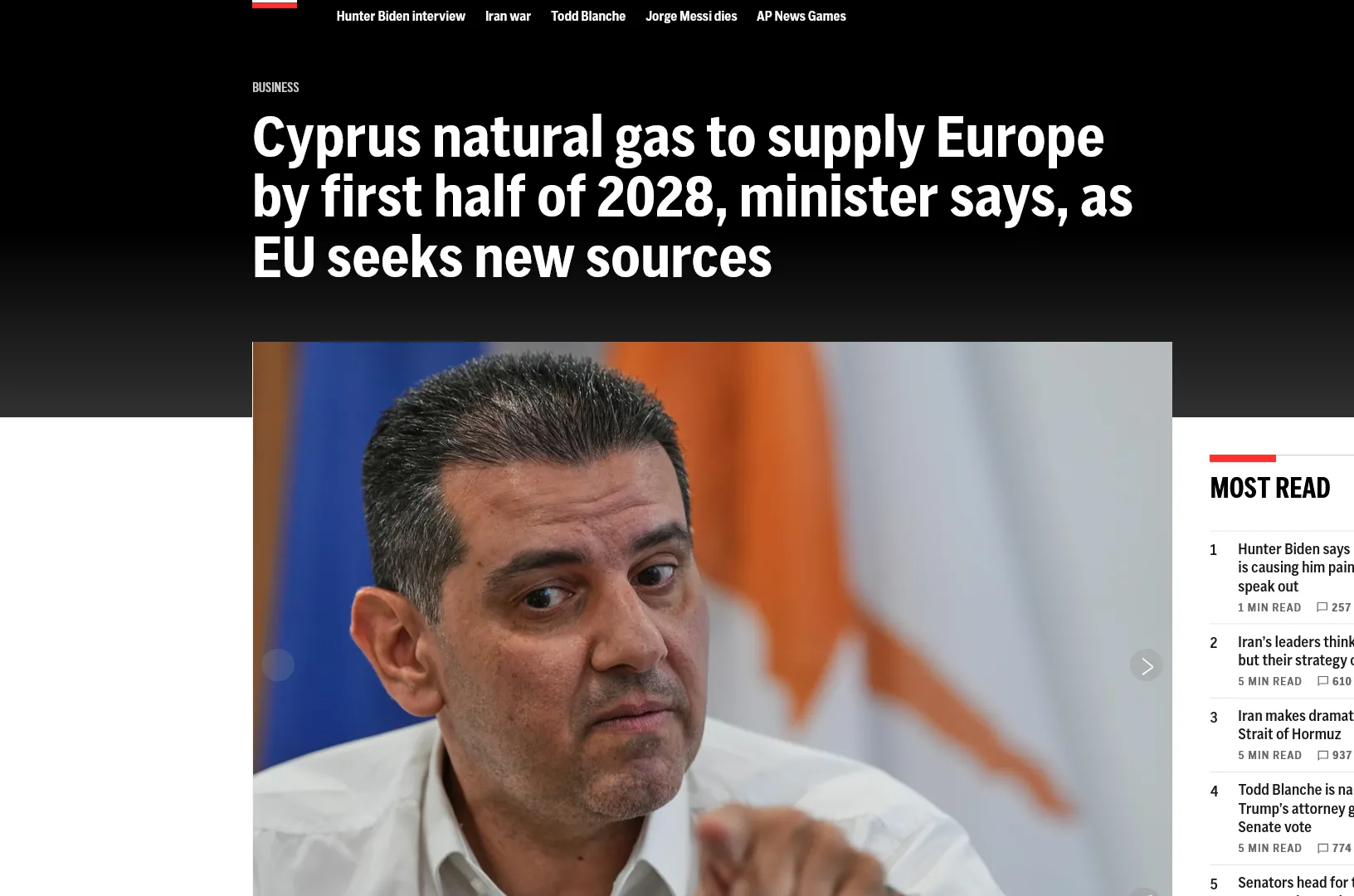 Cyprus will begin supplying gas to Europe in 2028 – AP