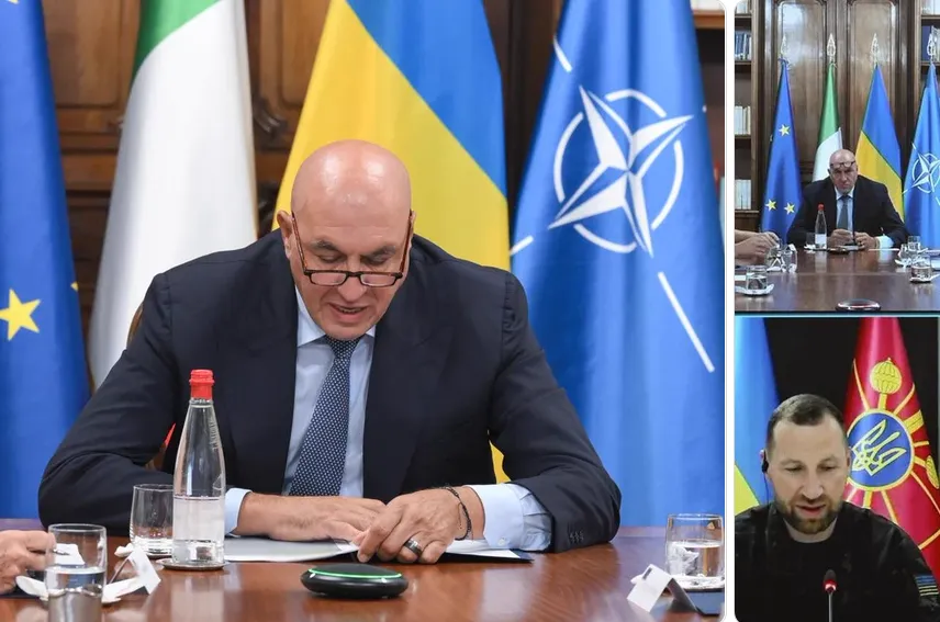 Министры обороны Италии и Украины провели первую видеоконференцию