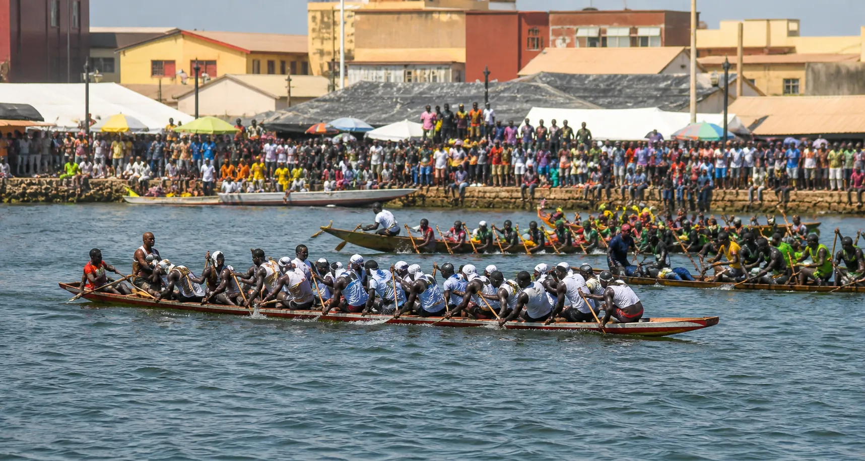 In Senegal, canoe races have been a tradition for nearly two centuries
