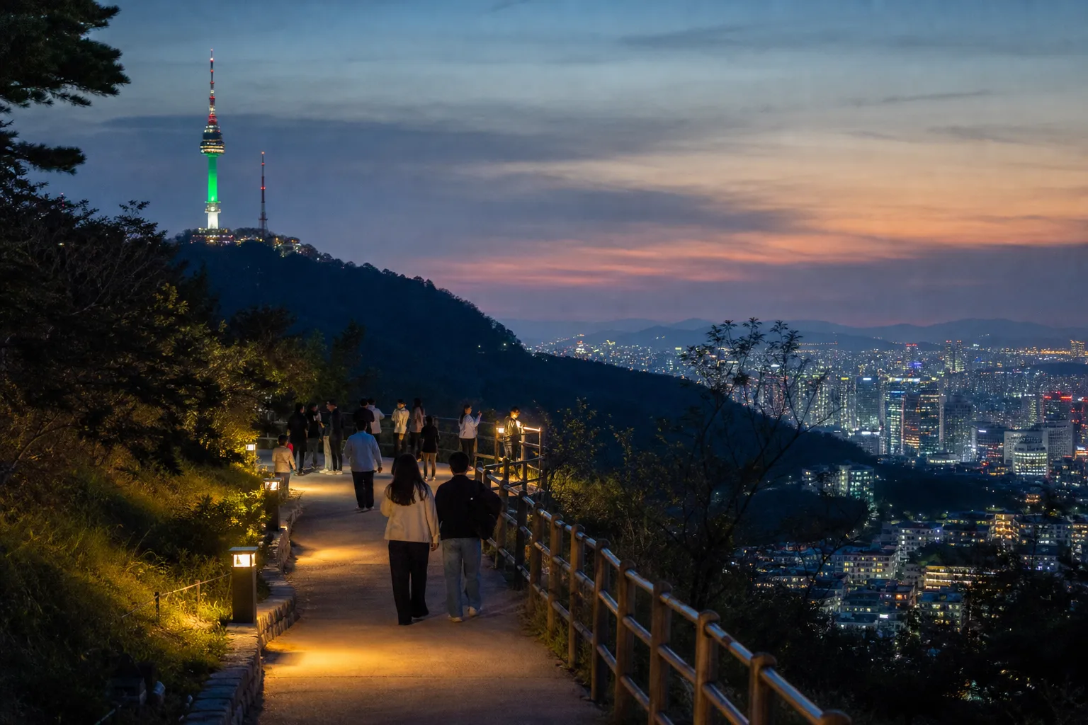 首尔将新增南山路线，扩展夜间徒步导览