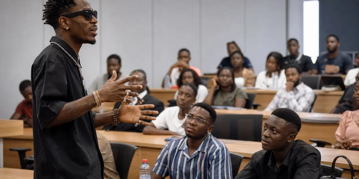 Shatta Wale呼吁加纳学生像企业家一样思考 — MyJoyOnline