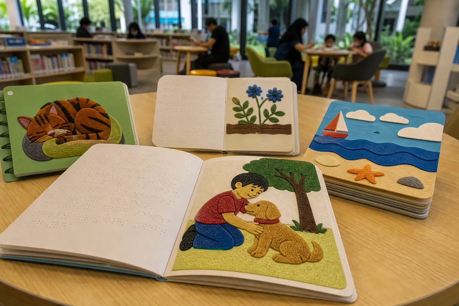 У Сінгапурі створюють дитячі книжки шрифтом Брайля й тактильними ілюстраціями