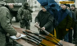 Three buildings in Brovary were damaged by falling debris from Russian UAVs