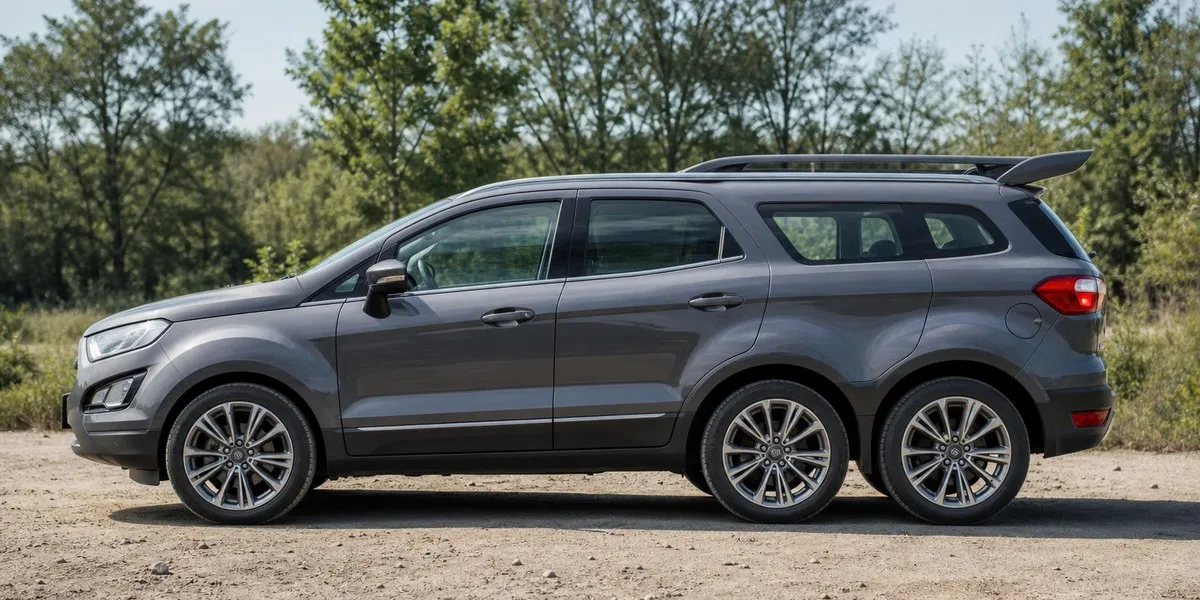 Six-wheeled 2019 Ford EcoSport listed for auction — Motor1