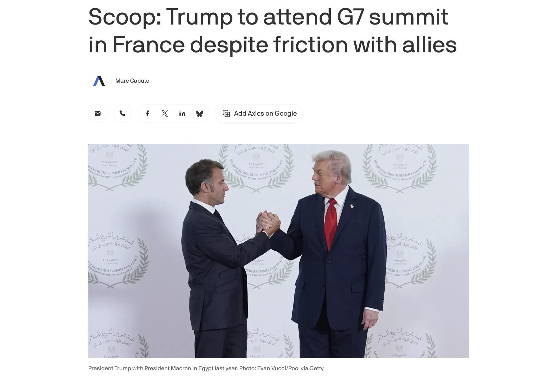 Трамп посетит саммит «Большой семерки» во Франции, несмотря на напряженность в отношениях с союзниками