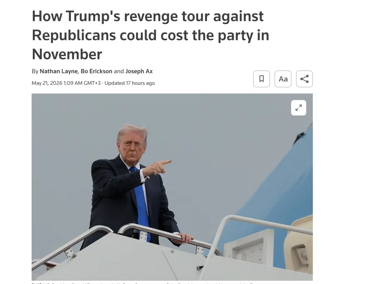 Трамп произвёл кадровые перестановки в Республиканской партии — Reuters