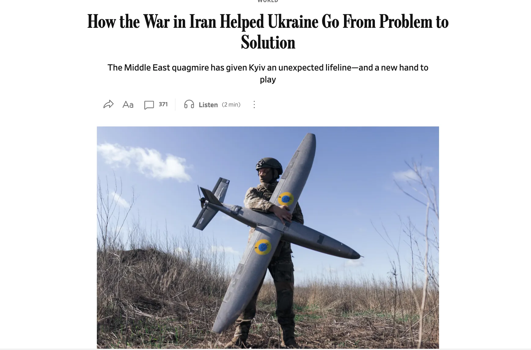Украина сбивает до 97% беспилотников благодаря новым методам — WSJ