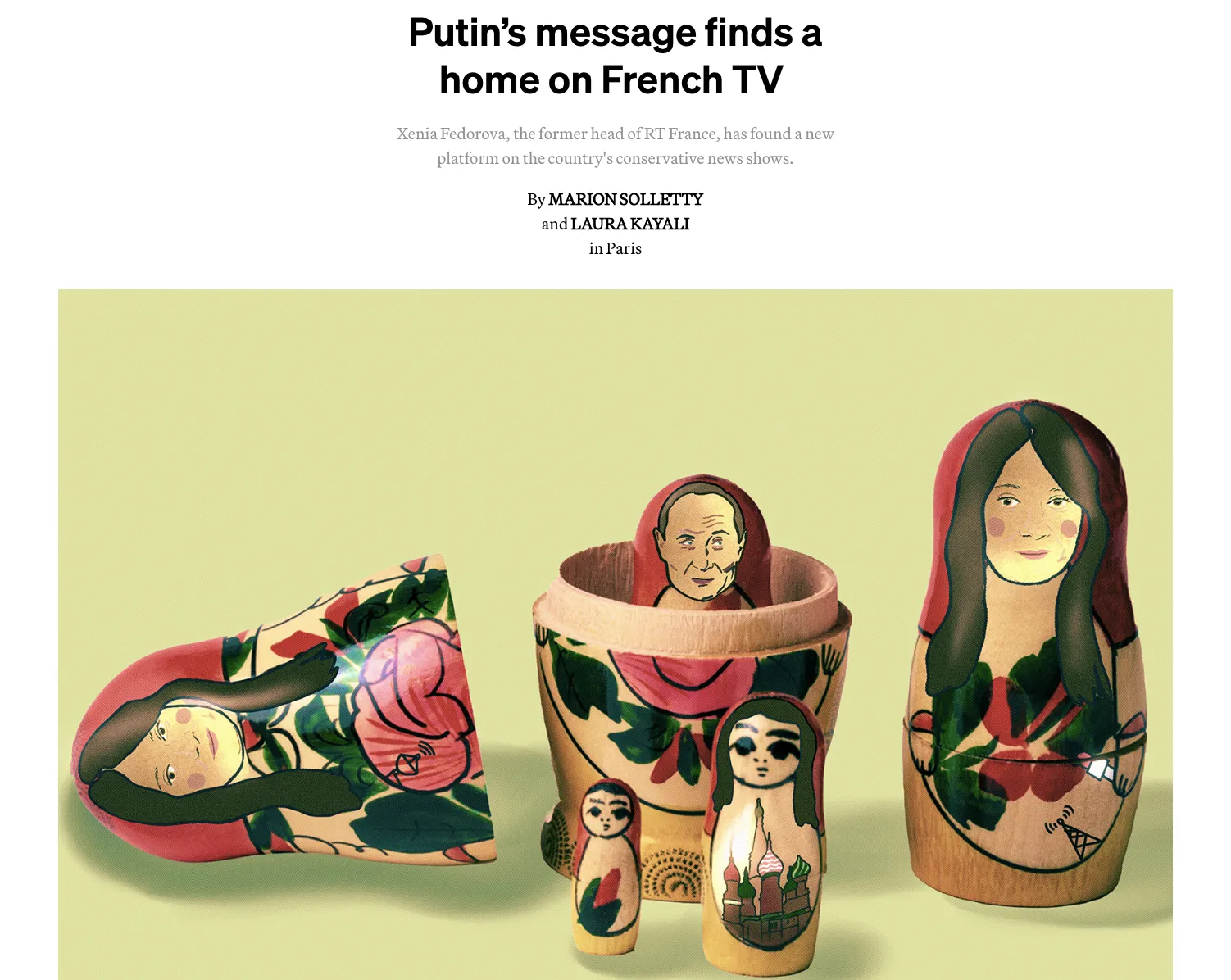 Russian propaganda has found new platforms in France — Politico