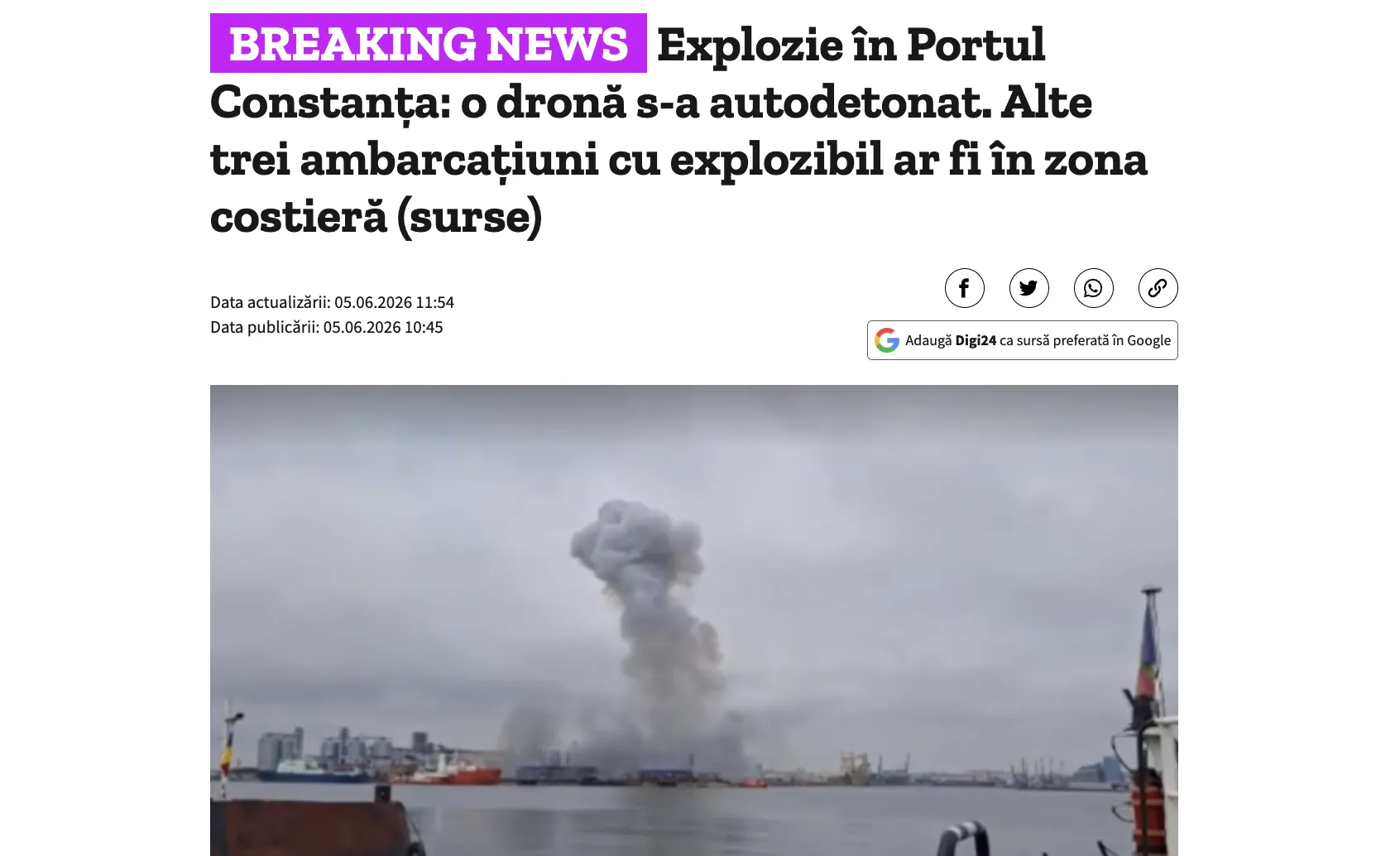 Video: Romania has declared a state of emergency following a drone explosion