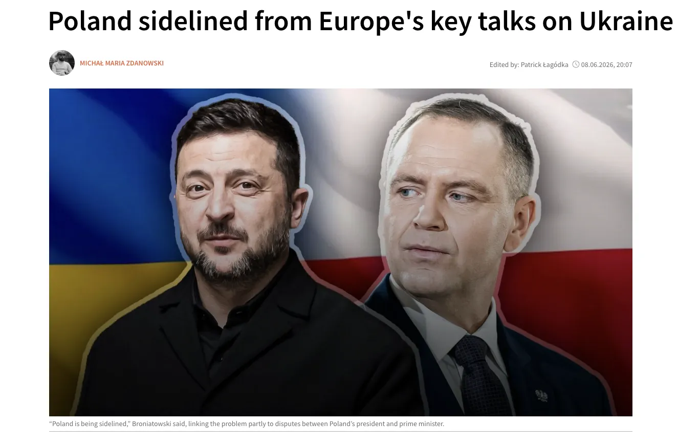 Польша вновь не участвует в ключевых переговорах по Украине – TVP World