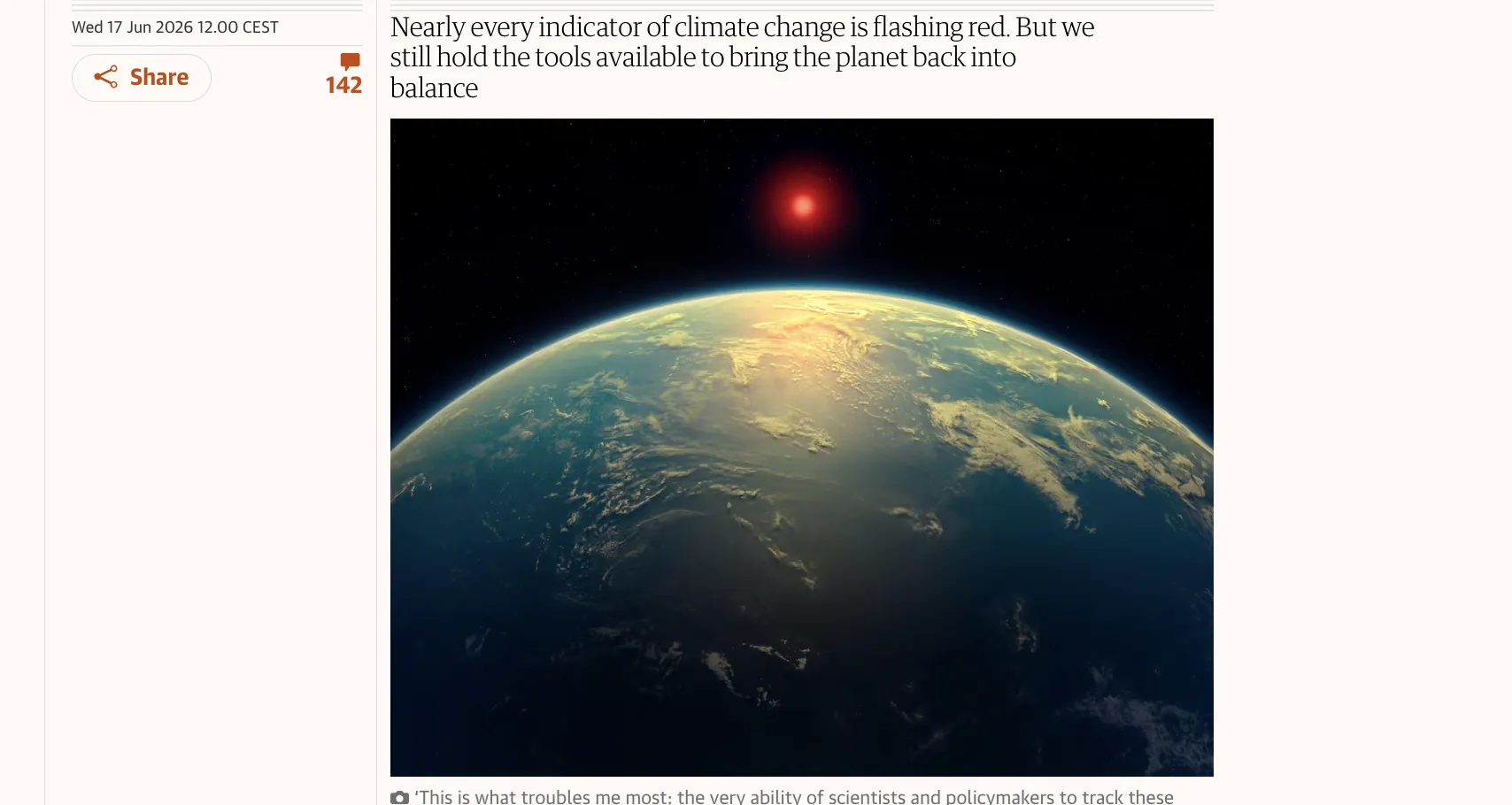 The ocean has warmed to a critical point and is losing its ability to mitigate global warming — The Guardian