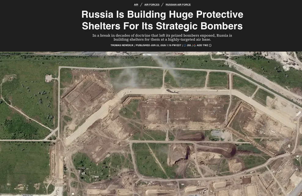Russia is building shelters for strategic bombers at the Engels Air Base