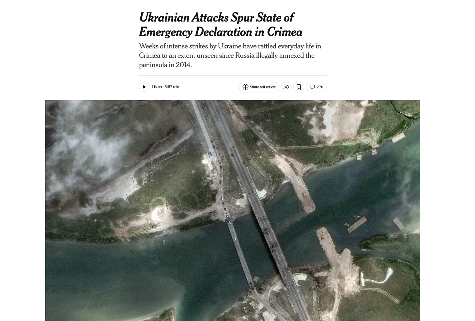 Крим став проблемою для Кремля через удари України – NYT