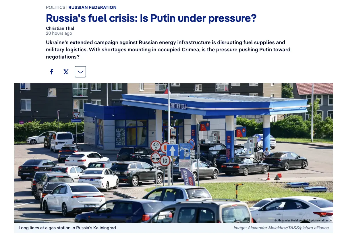 Россию ждет самый серьезный топливный кризис в истории