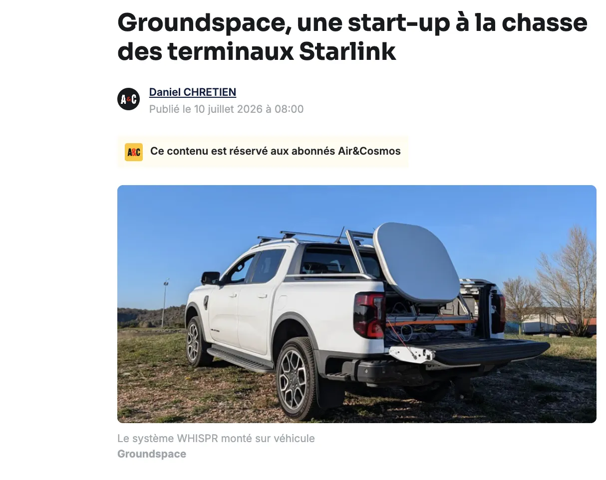 Французький стартап випробує в Україні детектор терміналів Starlink