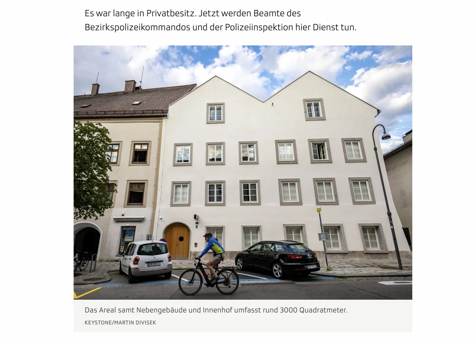 The house where Hitler was born has been converted into a police station