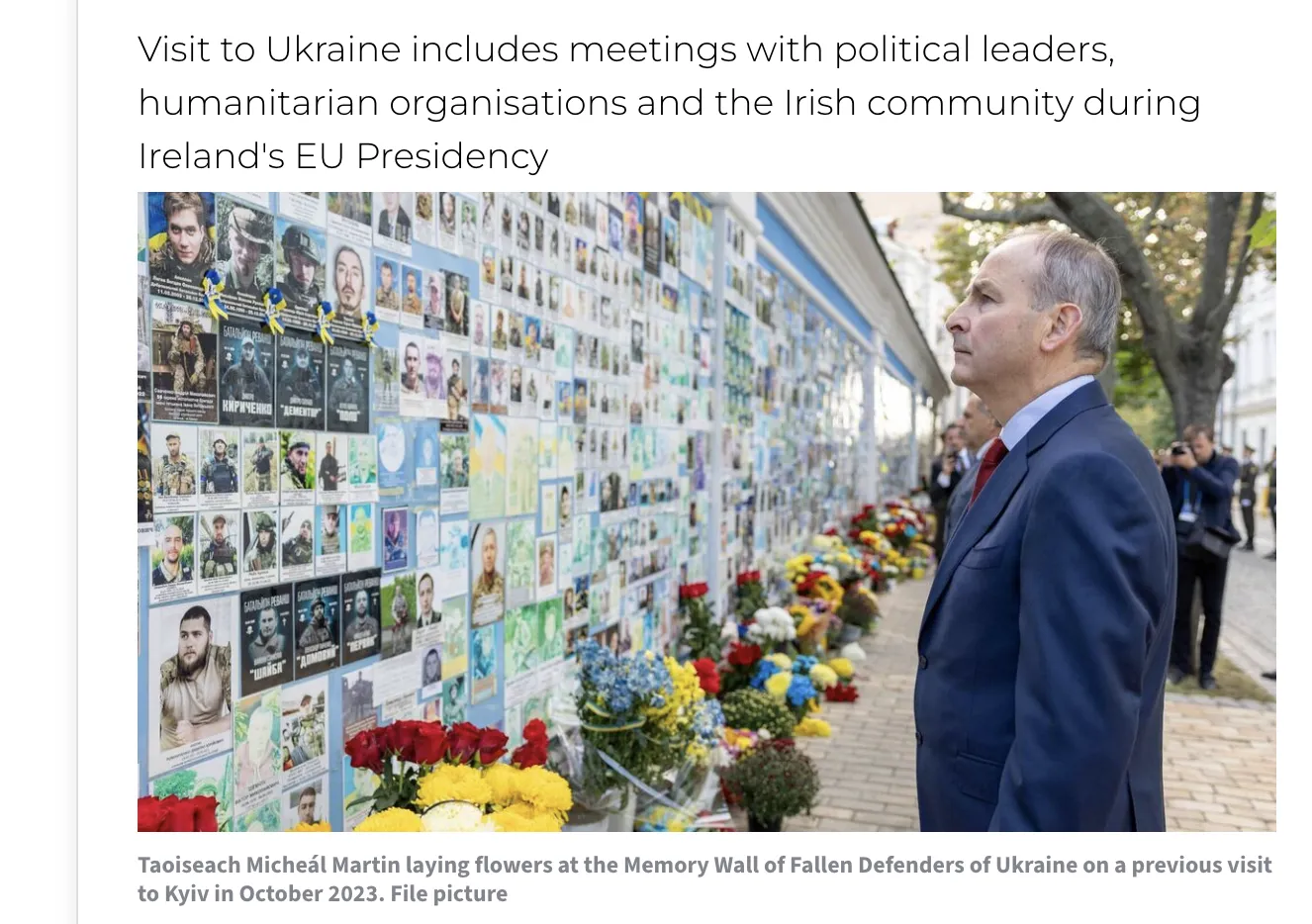 Прем’єр Ірландії Міхол Мартін прибув до Києва