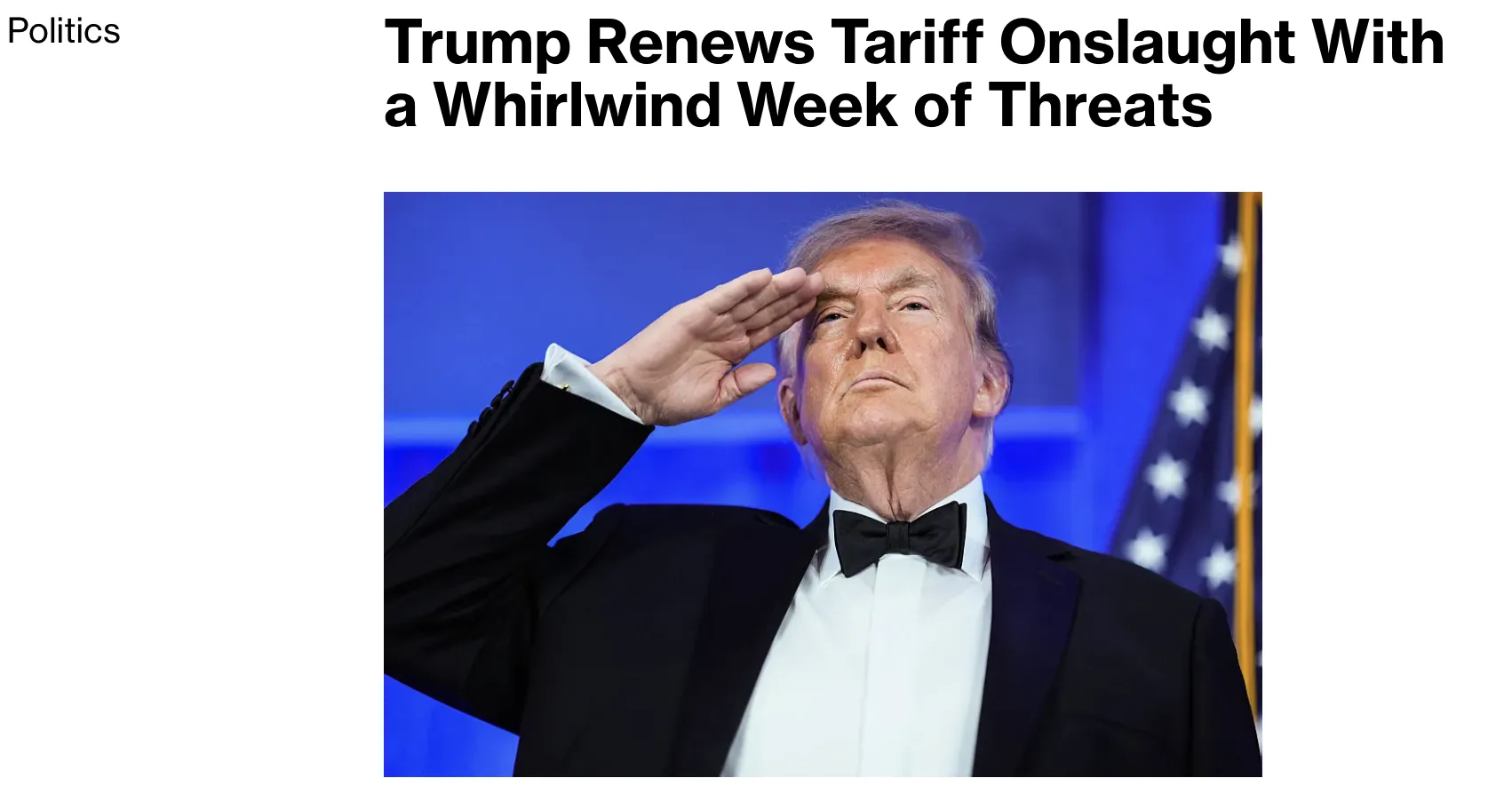 Трамп начал новый этап торговой войны — Bloomberg