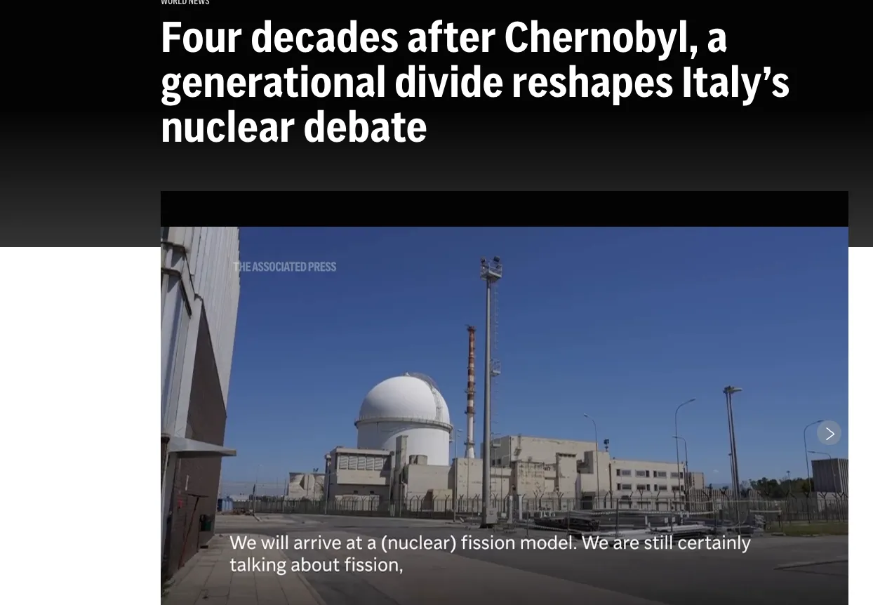 Meloni's government is preparing for Italy's return to nuclear power – AP