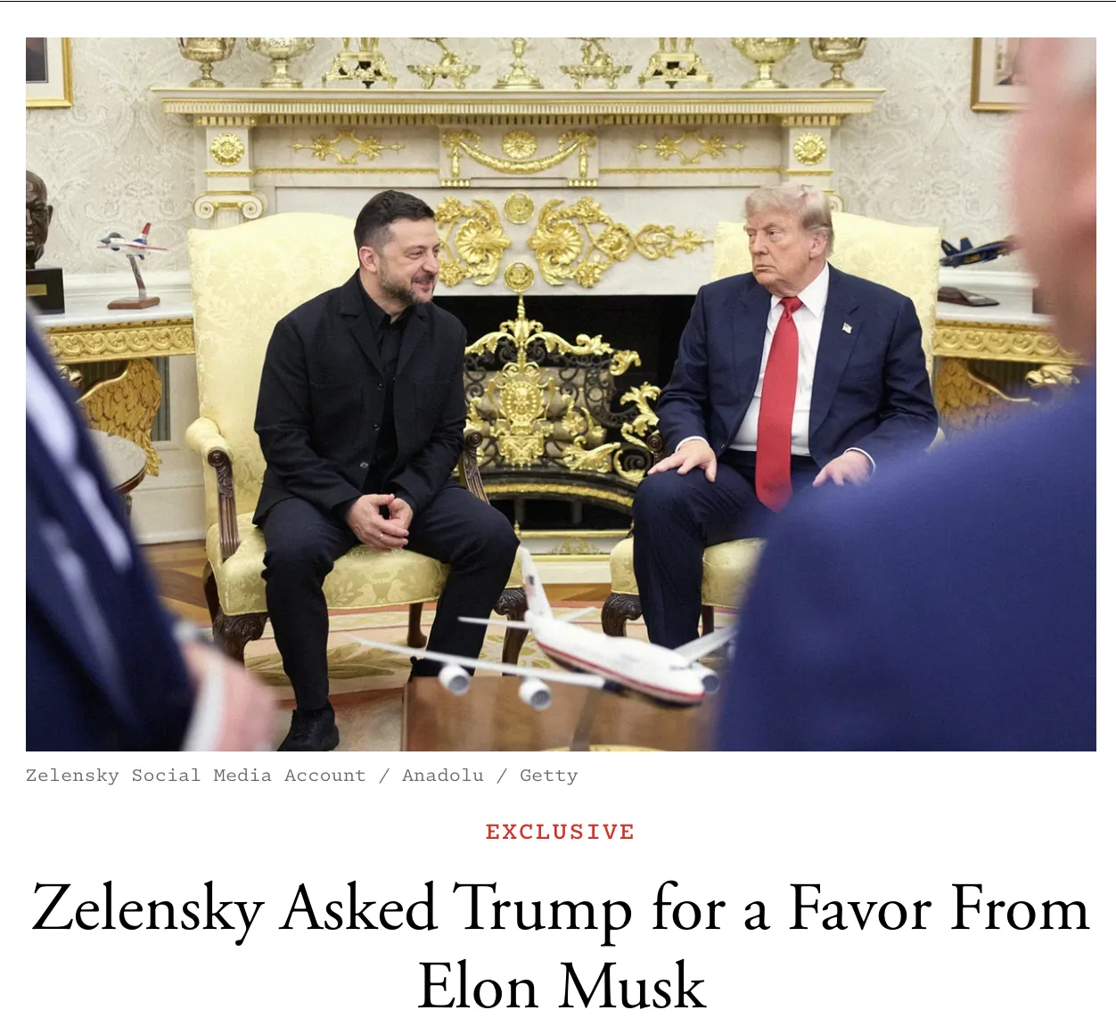 Zelenskyy Asked Trump to Allow the Use of Starlink in Russia — The Atlantic