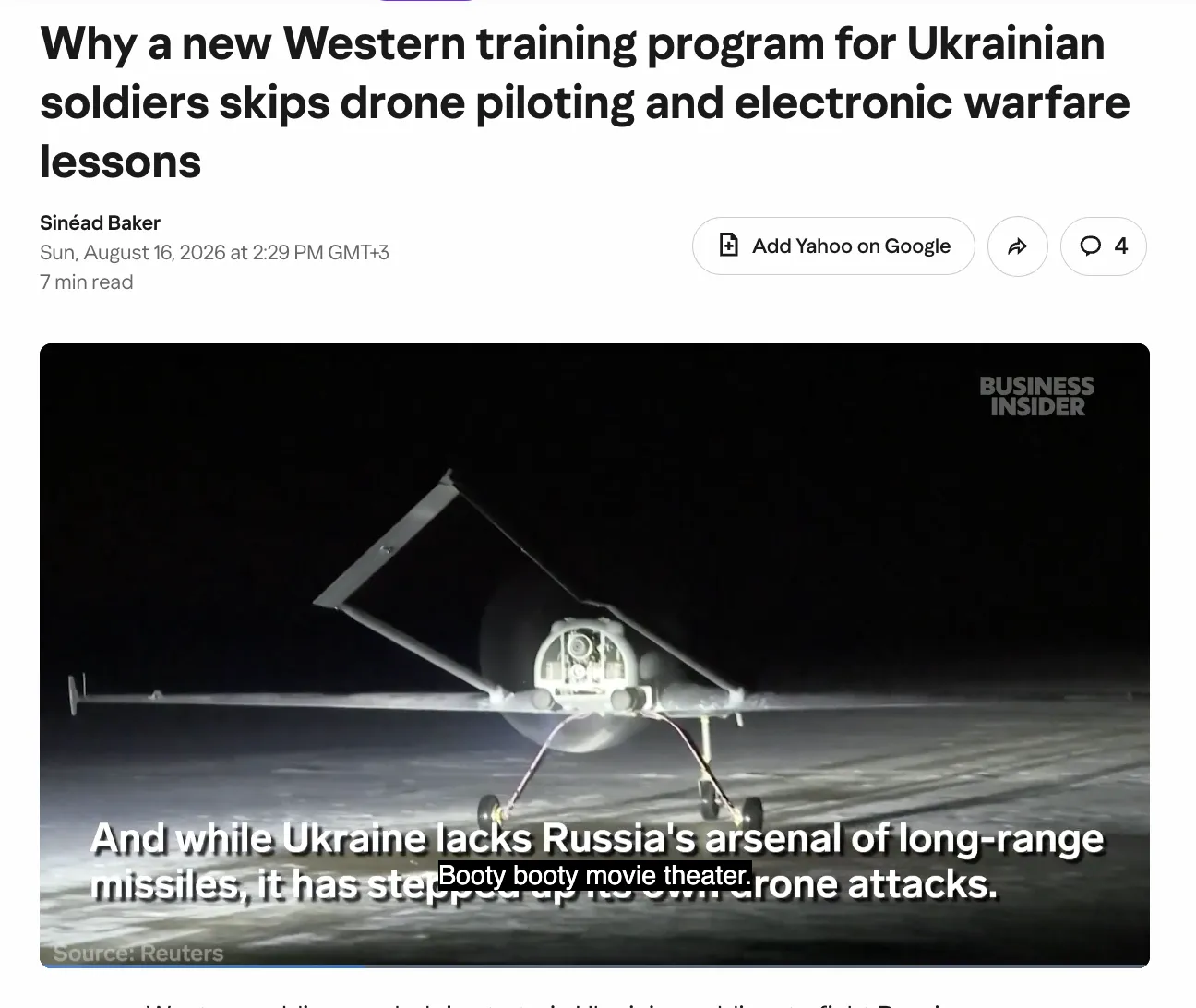 НАТО больше не обучает украинских военных работе с дронами и средствами РЭБ — Business Insider
