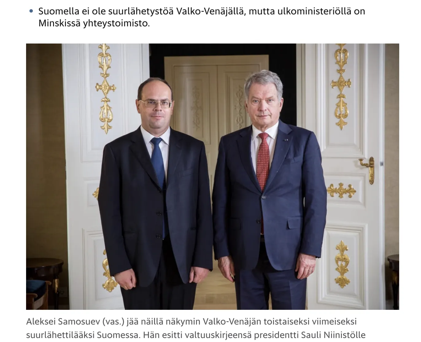 Belarus has decided to close its embassy in Finland