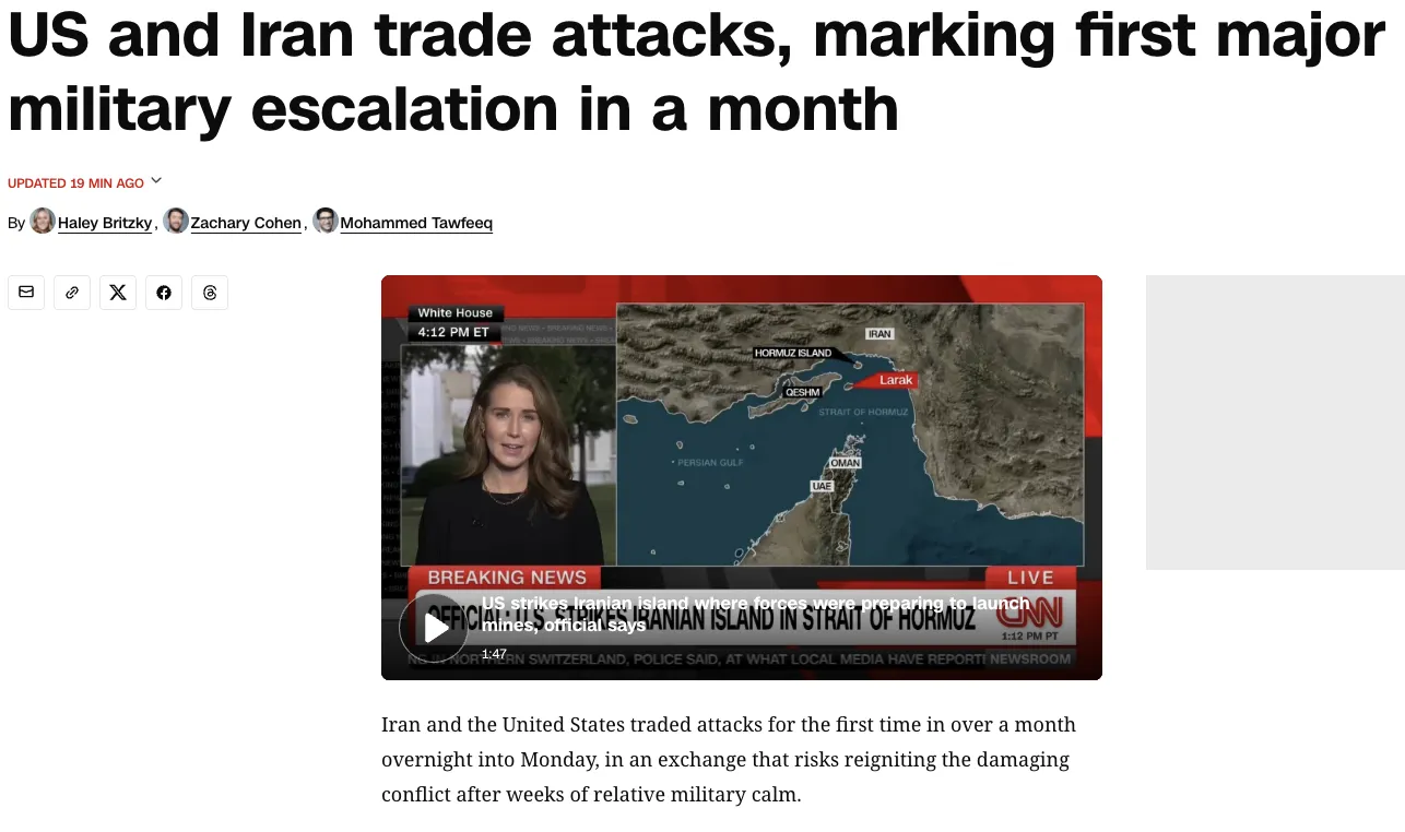 The U.S. and Iran have resumed exchanging strikes after a month-long hiatus – CNN
