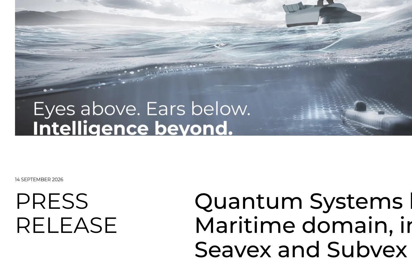 Quantum Systems Unveils Marine Drones for Infrastructure Surveillance and Protection