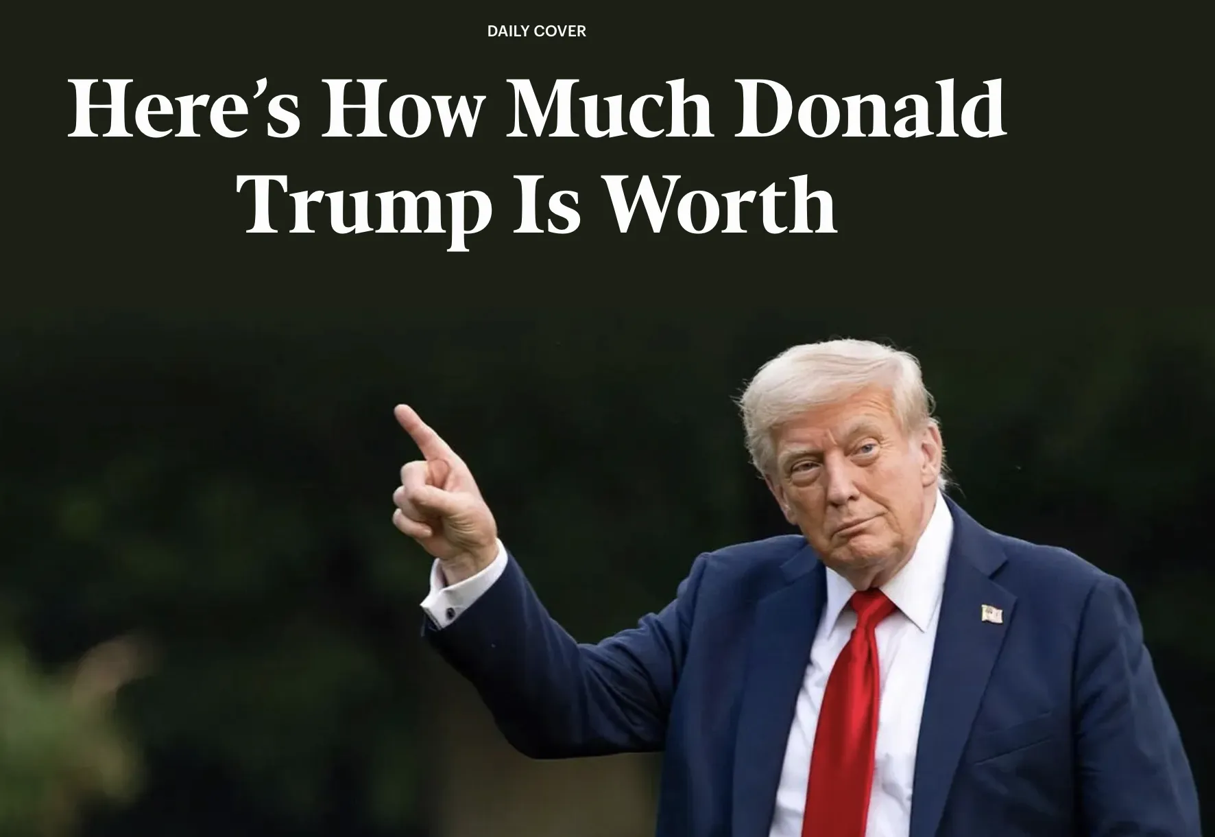 Forbes estimated Trump's net worth at $7 billion
